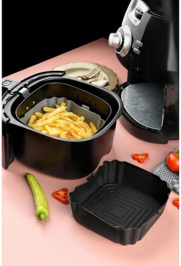 Квадратна силиконова форма 18x5.5см подходяща за еър фрайър Airfryer Brns.50552