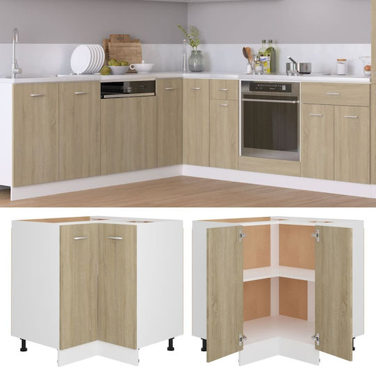 Corner Cabinet Floor Sonoma Oak 75.5x75.5x80.5pcs
