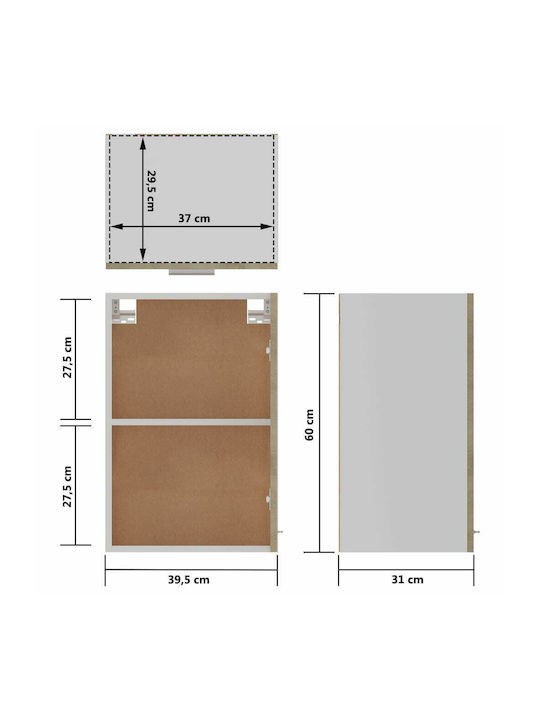 Sonoma Oak 39.5x31x60buc