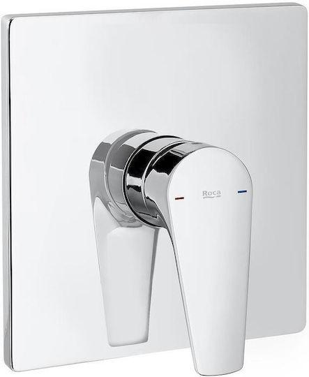 Roca L90 für Dusche 2 Ausgänge Silber