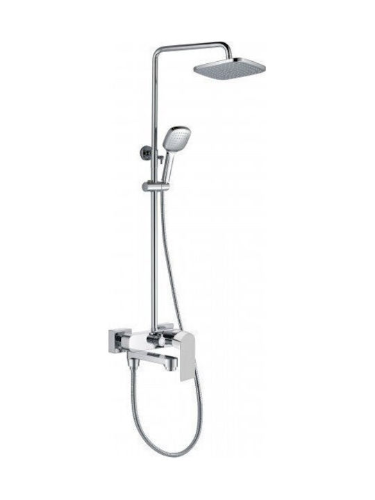 Inter Ceramic Στήλη Ντουζ με Μπαταρία Μπρονζέ Inter Ceramic Στήλη Ντουζ με Μπαταρία Μπρονζέ