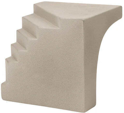 Sculpture Stair Terracotta Light Grey W16.5 X D16.5 X H16.5 Cm Kristina Dam Studio