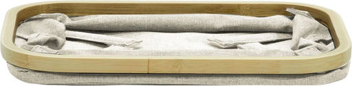 ArteLibre Aufbewahrungskorb Stoff Beige 38x26x16cm 1Stück