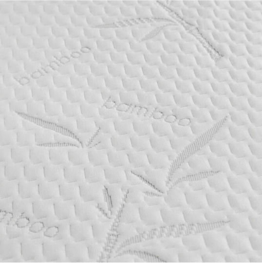 La Luna Mattress Topper Easy Rest Super Double Memory Foam with Bamboo Fibers , Removable Cover & Elastic Straps 160x200x5cm