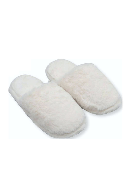 Winter Women's Slippers with Fur Gray