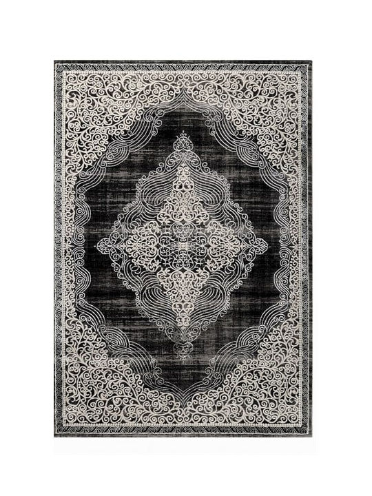Tzikas Carpets Elite Modern Bedroom Rugs Set Black 114-0-355-23045-090 3pcs