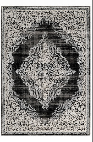 Tzikas Carpets Elite Set Modern Covoare pentru dormitor Μαυρο 114-0-355-23045-090 3buc
