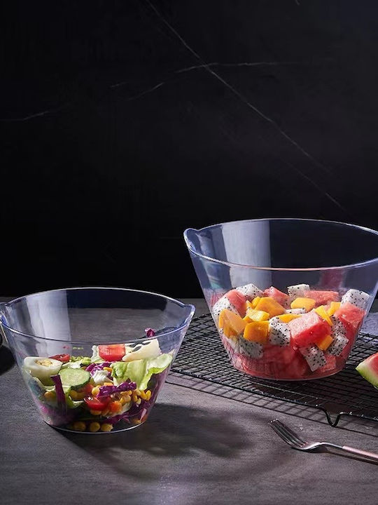 Dream House Salad Bowl Transparent 21x20.5x13cm