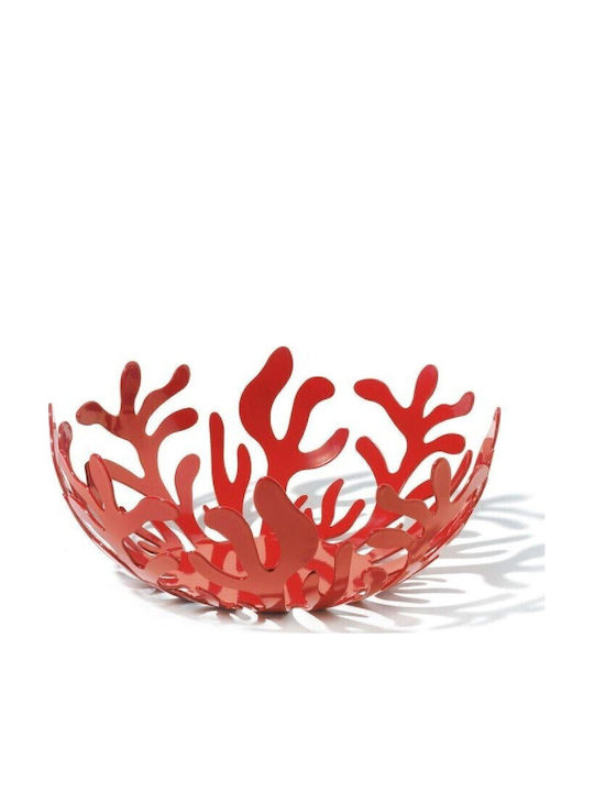 Alessi Mediterraneo Плодова кошница Метал Червен 21x21x9.5бр