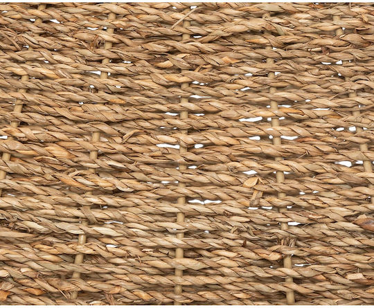 Θήκη Περιοδικών Ψάθινη Καφέ 33.5x28.5x32εκ.