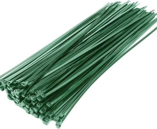 ATC Kabelbinder Kunststoff 100mmx2,5mm in Grün Farbe (100Stück) (20.007.0005)