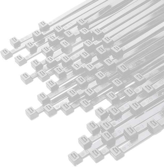 ATC Kabelbinder Kunststoff 200mmx3.6mm in Weiß Farbe (100 Stück) (20.007.0019)