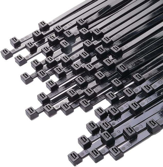 ATC ATC Kabelbinder Kunststoff 300mm x 3,6mm in Schwarz Farbe (100 Stück) (20.007.0022)