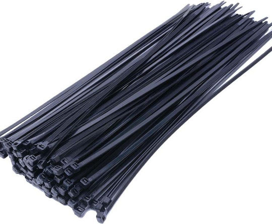 ATC Plastic Cable Ties 370mmx4.8mm In Black Colour 100 Pieces 20.007.0030