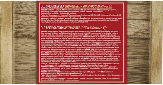 Old Spice Capten & Deep Travel Set για Καθαρισμό Σώματος