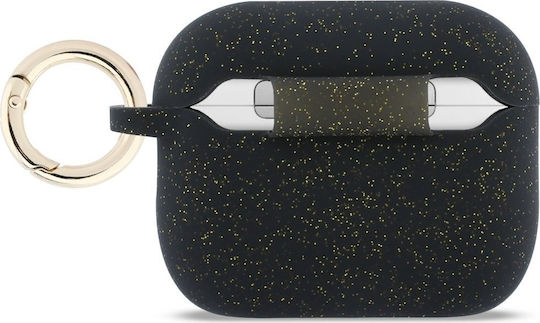 Guess Case Θήκη Σιλικόνης με Γάντζο σε Μαύρο χρώμα για Apple AirPods Pro