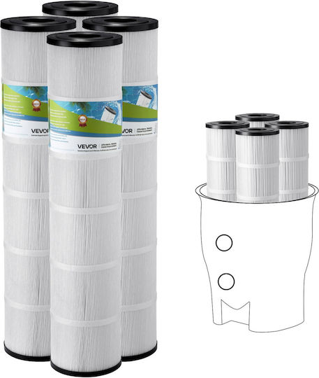 Vevor Spare Part Pool Filter 81.28cm Set 4pcs