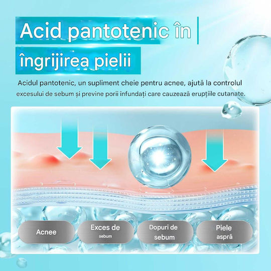 Numbuzin Active Soothing Pantothenic B5 Cremă de Față de Noapte pentru Hidratare, Roșeață și Controlul Sebumului cu Niacinamidă 80ml