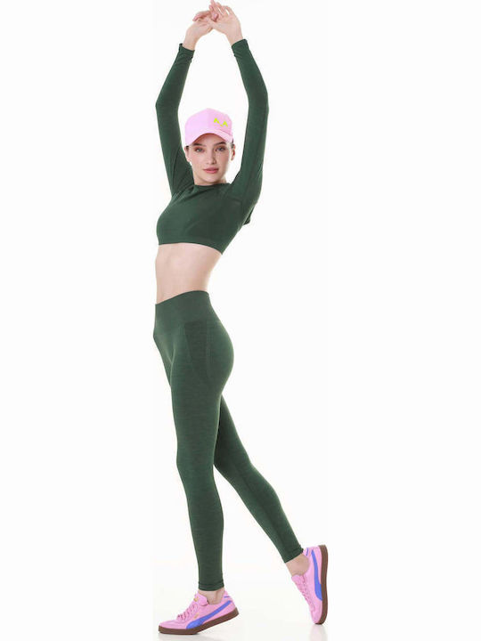 Damen Bluse Dark Green