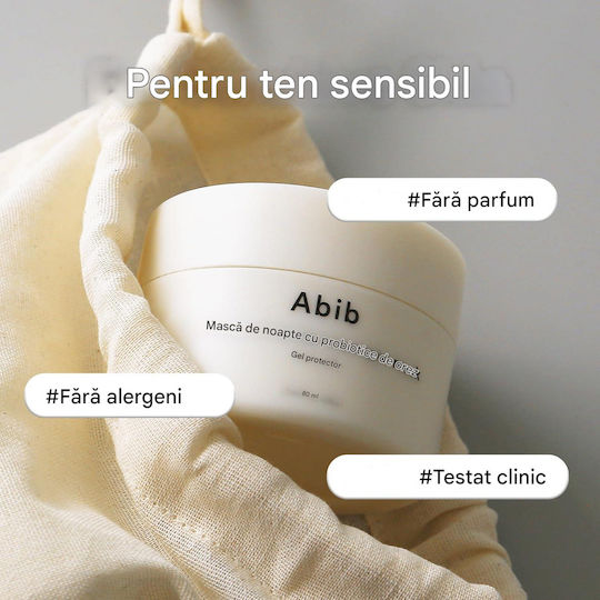 Abib Cremă de Față pentru Hidratare, Reconstrucție și Strălucire cu Orez și Probiotice 80ml