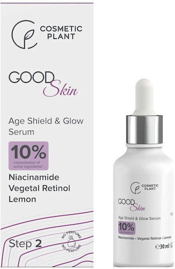 Cosmetic Plant Serum Anti-Îmbătrânire Față și Ochi cu Retinol și Vitamina C pentru Strălucire și Detoxifiere 30ml