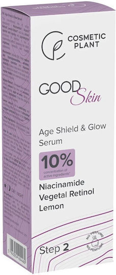 Cosmetic Plant Serum Anti-Îmbătrânire Față și Ochi cu Retinol și Vitamina C pentru Strălucire și Detoxifiere 30ml