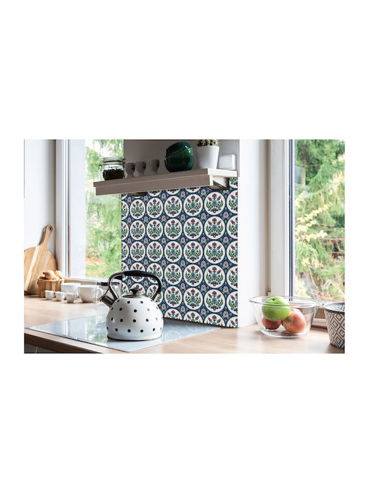 Vinyl Tile Stickers Decorative Design Turkish Tulips 9x30x30 Cm
