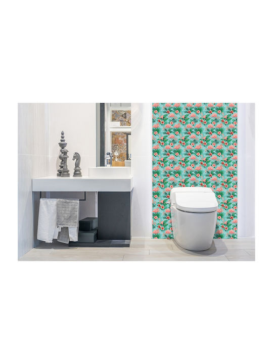 Vinyl Wall Panel Sticker Elegant Interior Decoration Flamingo 100x50 Cm
