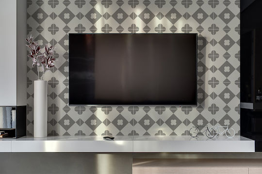 Vinyl Wandsticker Elegante Innendekoration Rauten 100x50 cm