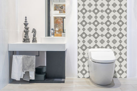 Vinyl Wandsticker Elegante Innendekoration Rauten 100x50 cm