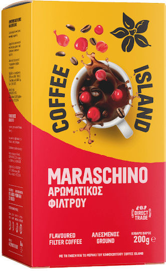 Coffee Island Filter Coffee Filter Aromatic With Maraschino Flavor Ground 200gr