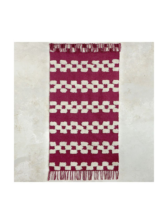 Nima Lark Χαλί Ορθογώνιο Εκρού, Κόκκινο 60x130cm