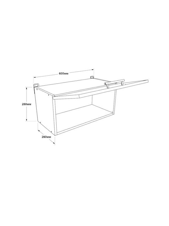 Sonoma Oak, White 60x30x28buc