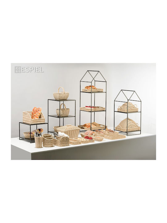 Espiel 3-stufiges Regal mit Dach 32x30x100cm