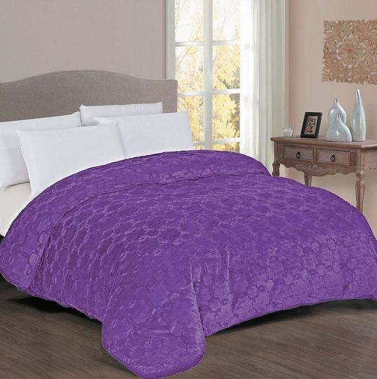 Dimcol Κουβερτοπάπλωμα Υπέρδιπλο 220x240εκ. 1830 Μωβ