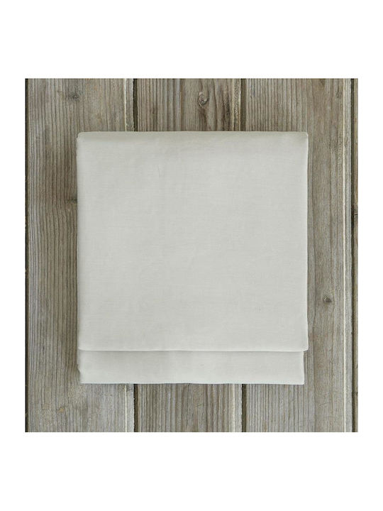 Nima Bettbezug Baumwollsatin King Size 260x240 Superior Satin Fog Beige