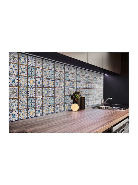 Vinyl Wall Panel Sticker Kitchen or Bathroom Arabic Puzzle 100x50 Cm
