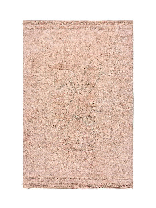 Beauty Home Παιδικό Χαλί Βαμβακερό Ροζ 100x150cm
