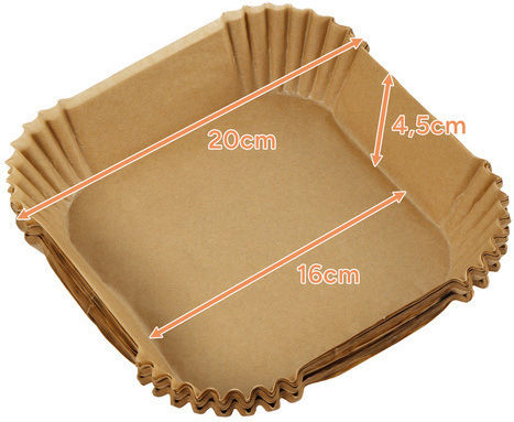 Hârtie De Copt Antiaderentă Pentru Air Fryer 16x16cm 100 Bucăți