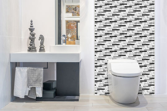 Autocolant Panou Vinilic Decorare Perete Plăci de Marmură 100x50 Cm