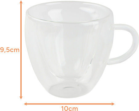 Cană Sticlă Transparentă 240ml