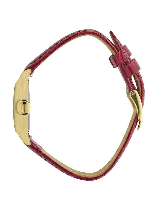 Lip Watches Women's Watch with Burgundy Leather Strap