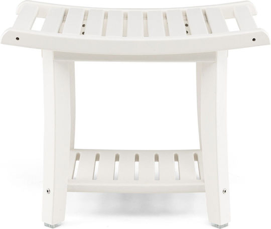 Costway Κάθισμα Μπάνιου 60.5x34x48cm BA7859WH