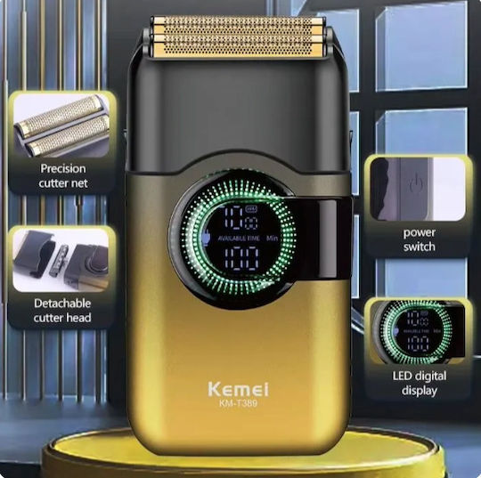 Kemei KM-T389 Rotating Electric Shaver Face Rechargeable