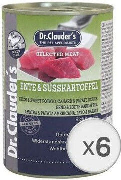 Dr.Clauders Nassfutter Hunde mit Fleisch und Ente 6x400gr