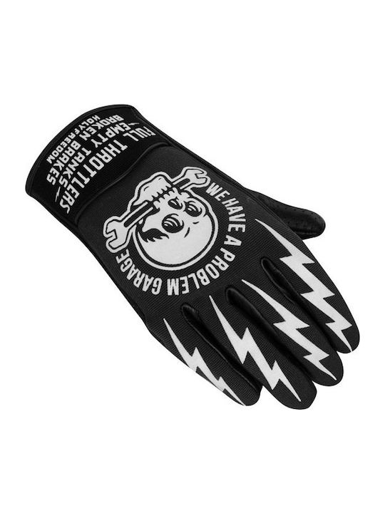 Holy Freedom Tools Summer Men's Motorcycle Gloves Black/White