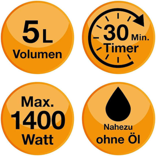 Kochwerk Heißluftfritteuse 5Es Rot
