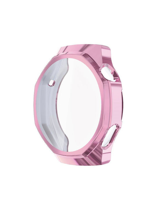 Πλαστική Θήκη με Τζαμάκι σε Ροζ χρώμα για Huawei Watch GT 6 Pro 46mm Πλαστική Θήκη με Τζαμάκι σε Ροζ χρώμα για Huawei Watch GT 6 Pro 46mm