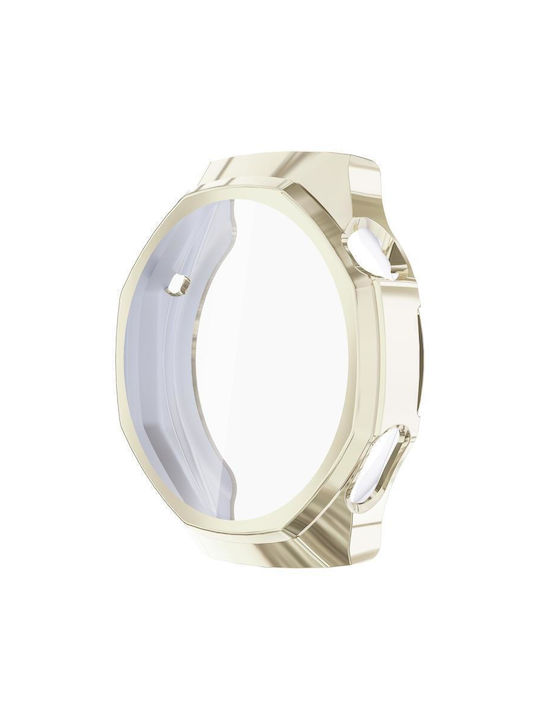Πλαστική Θήκη με Τζαμάκι σε Χρυσό χρώμα για Huawei Watch GT 6 Pro 46mm Πλαστική Θήκη με Τζαμάκι σε Χρυσό χρώμα για Huawei Watch GT 6 Pro 46mm