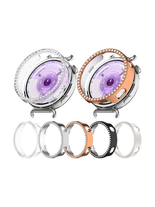 Plastic Case with Glass in Rose Gold color for Huawei Watch GT 6 41mm